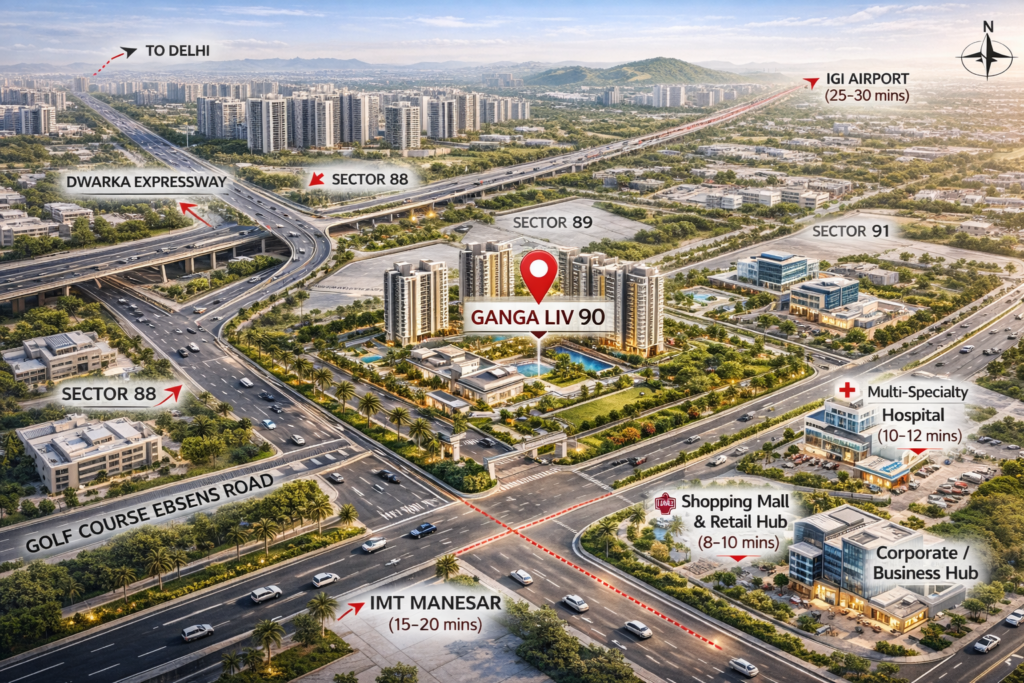 Ganga LIV 90 Sector 90 Gurgaon Luxury Apartments