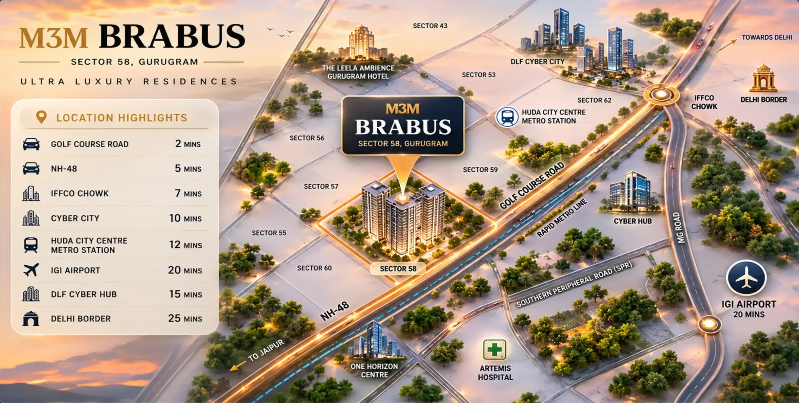 Max Estate 59 Gurgaon Map