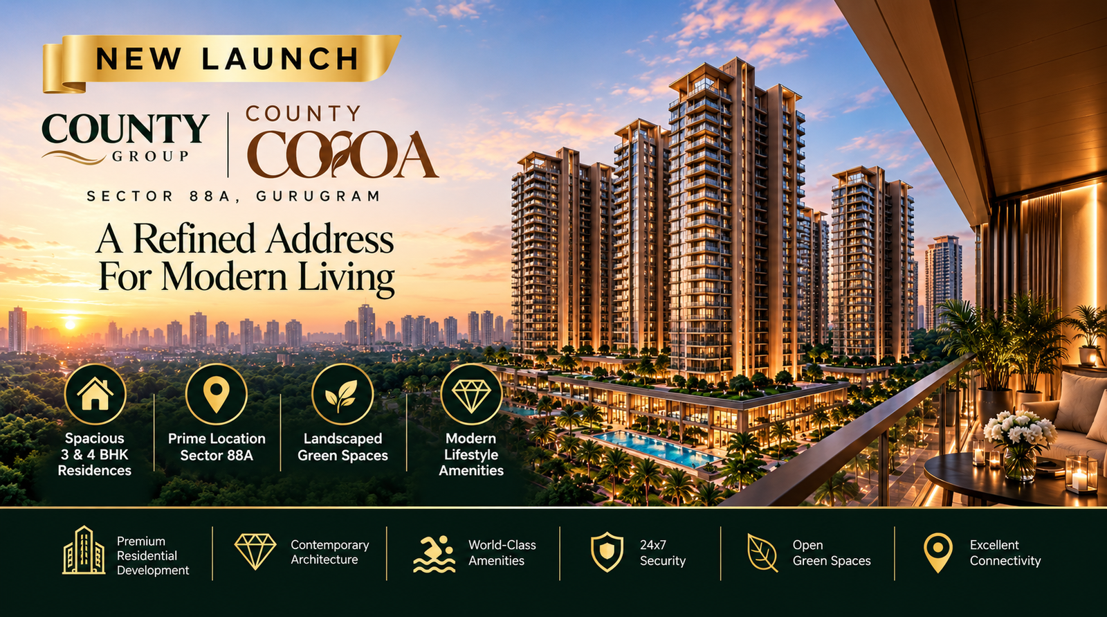 County Cocoa Sector 88A Gurugram
