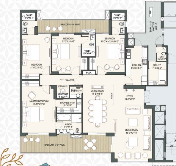 Premium 4 BHK Residences